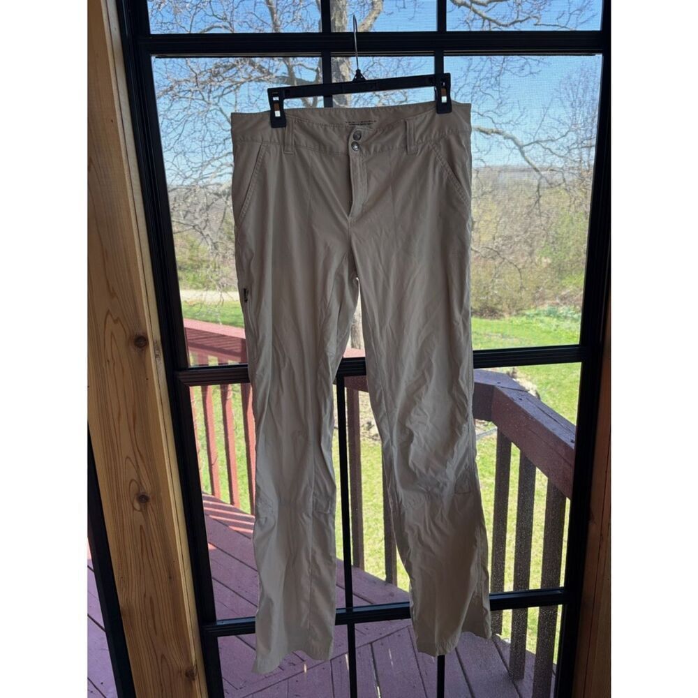 Columbia Omni Shield advanced repellency roll up beige, hiking pants size 10